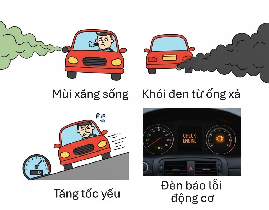 Dấu hiệu nhận biết xe ô tô bị hao xăng bất thường
